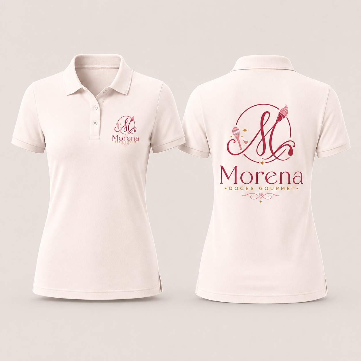 Camisa polo Morena Doces Gourmet