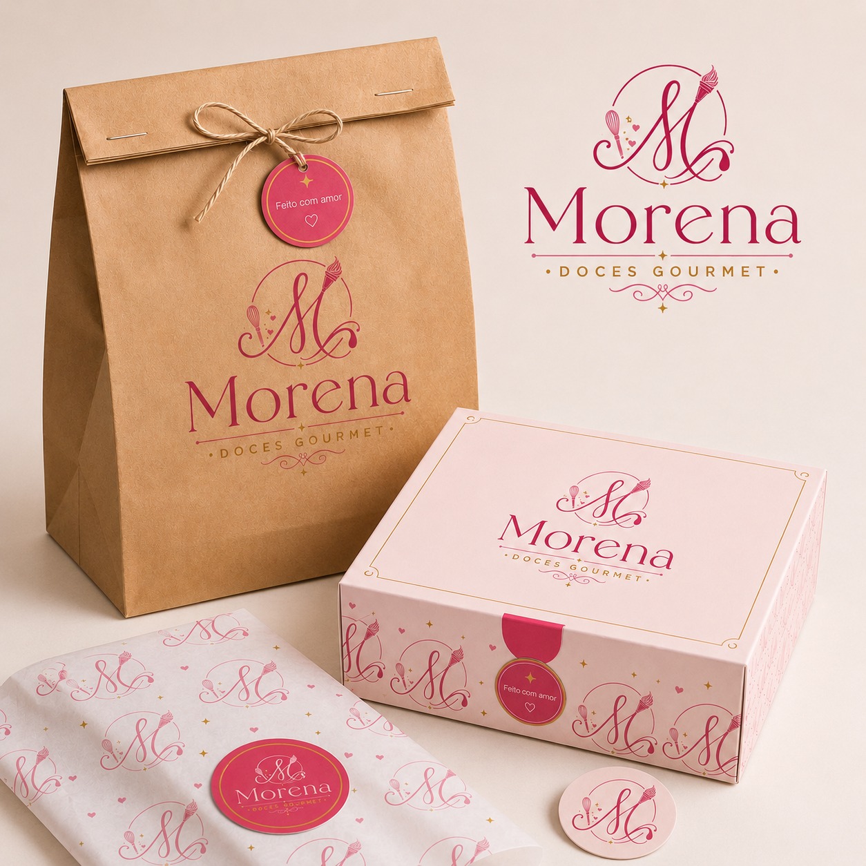 Embalagens e papelaria Morena Doces Gourmet